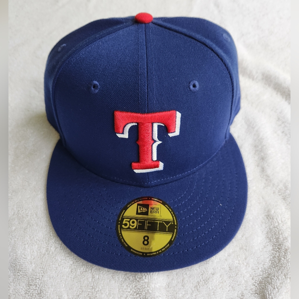 RANGERS|New Era 59Fifty|Blue/Red Colorway|Official On-Field Retro|Size 8